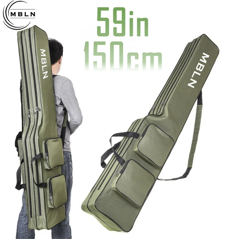 Fishing Equipment Brands - MBLN Marka, 150cm/59in Katlanabilir Olta Çantası,