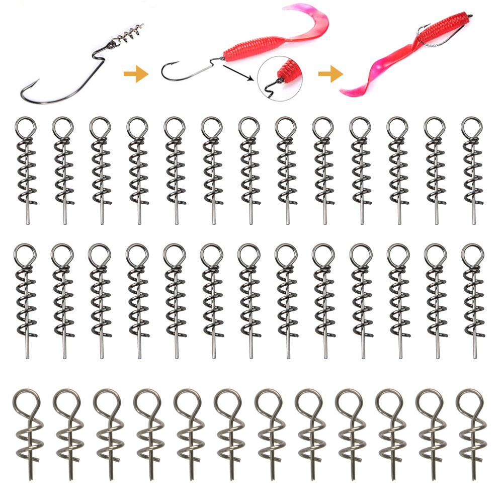 Fishing Equipment Cheap - 30 adet Paslanmaz Çelik Yaylı Kilit